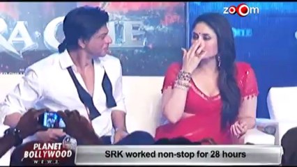 Shahrukh worked non-stop for 28 hours
