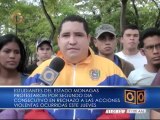 Estudiantes de Monagas protestaron por segundo día consecutivo