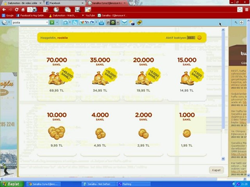 Sanalika Programsız Sanil Hilesi