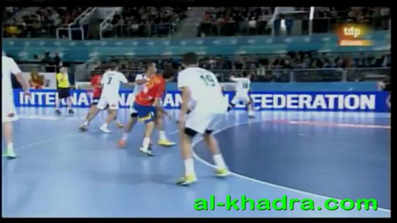 ESPAGNE 27-14 ALGERIE (CM HAND  2013,les espagnols etaient plus forts physiquement.