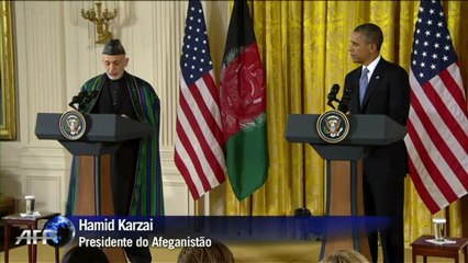 Obama e Karzai discutem retirada do Afeganistão