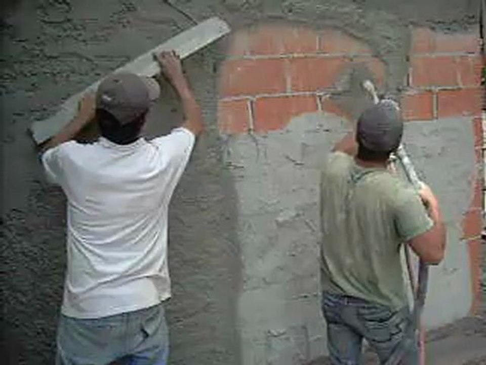 Reboco projetado
