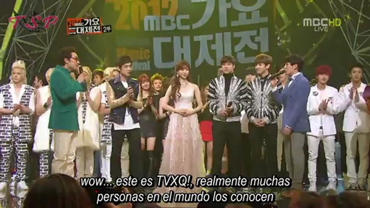 31.12.12 TVXQ! saludo fin de año en MBC Gayo Daejun - Sub. Español