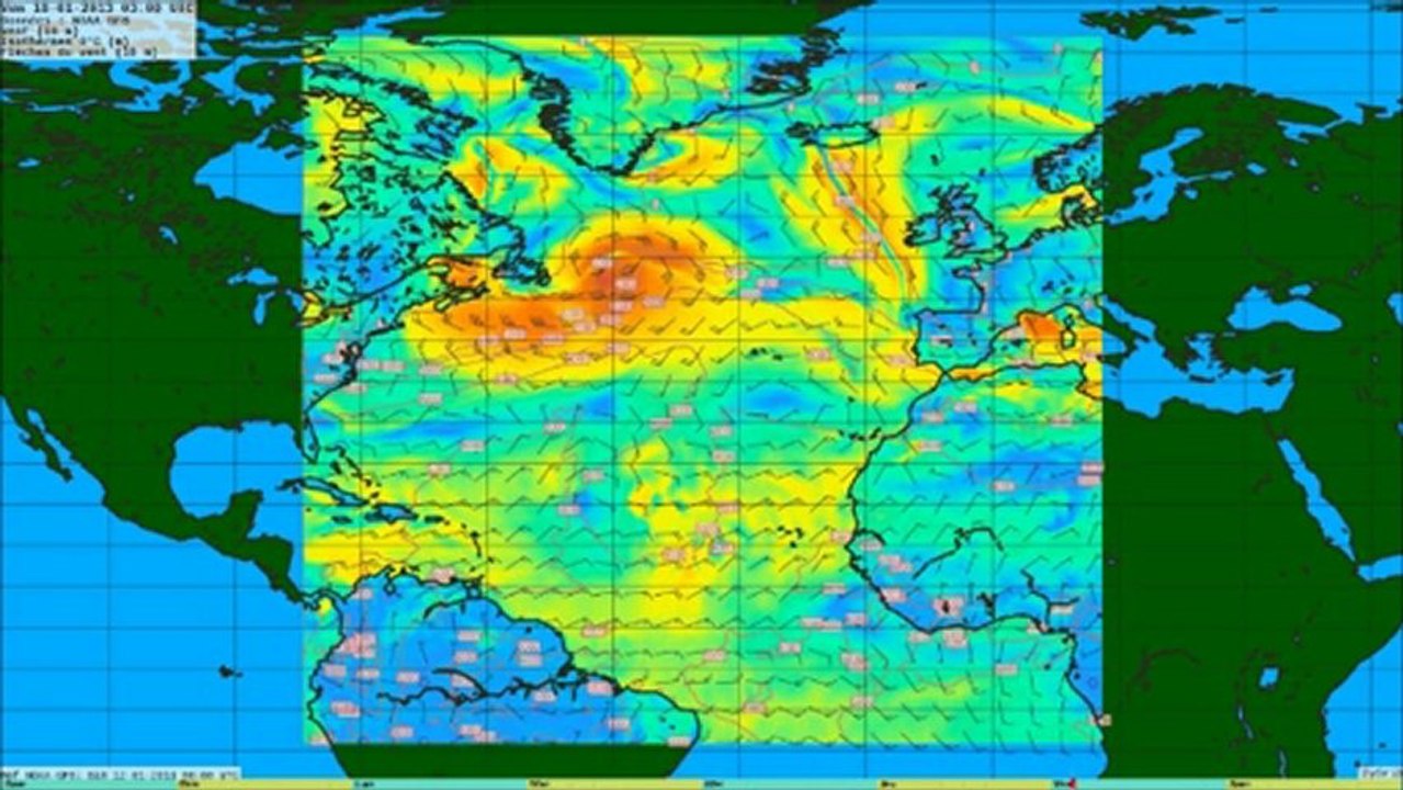 Météo Atlantique Nord du 12012013_00h00