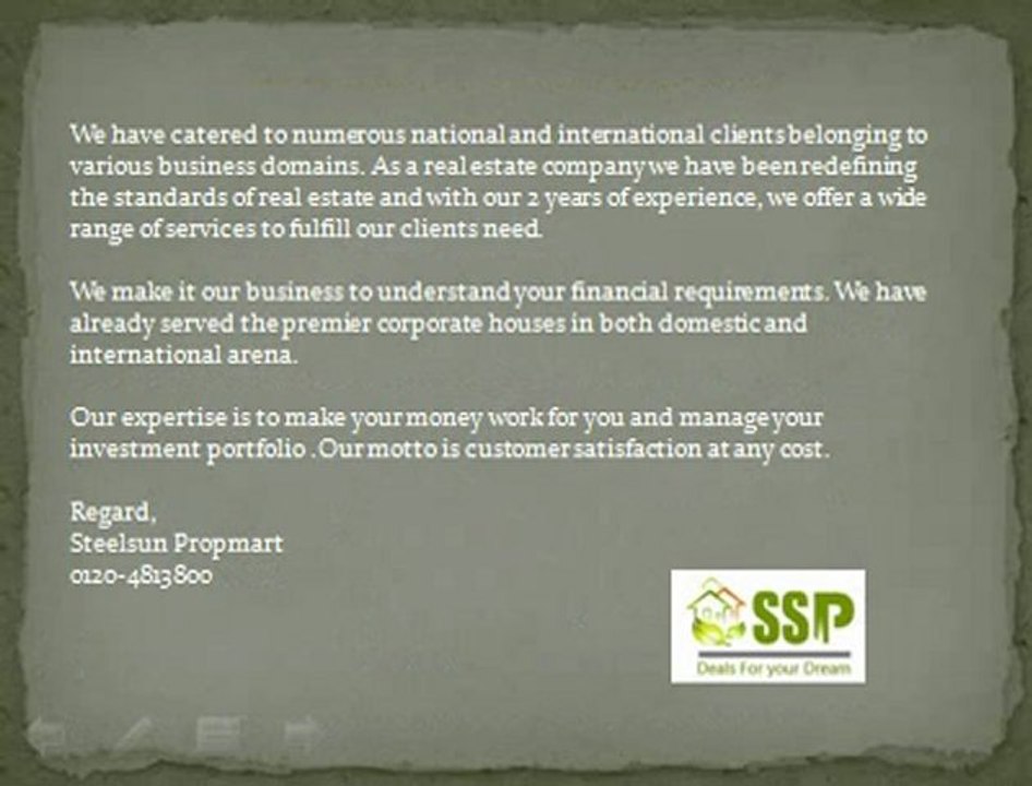 Real Estate Property Noida @ 8527778440