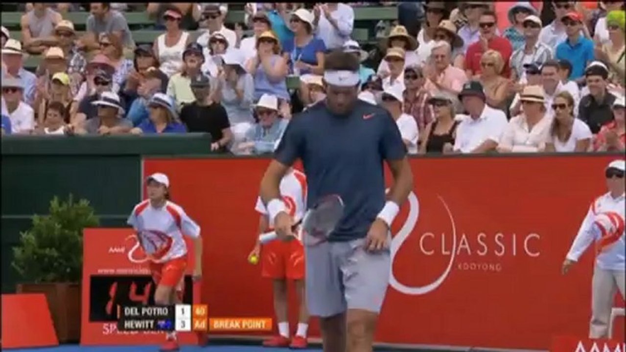 Kooyong: Altstar Hewitt triumphiert im Finale über Del Potro