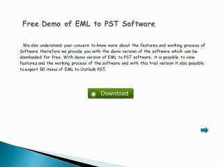 Video of EML to PST Software