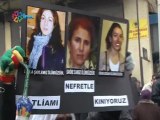 Polis ablukasına rağmen Diyarbakır'da binlerce kadın 'üç kadın' için yürüdü