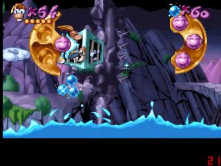 Rayman 1 Walkthrough (Part 11) - Blue Mountains - Mr Stone's Peaks 1/2