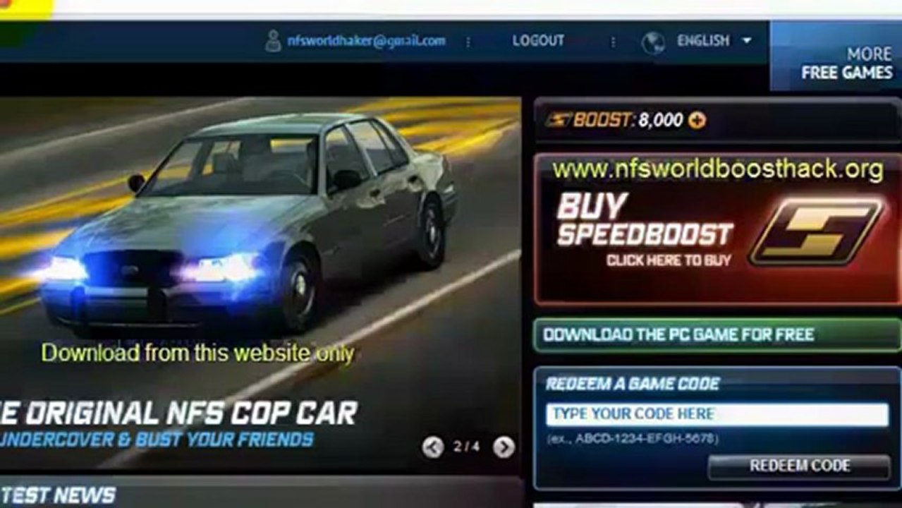 How To Buy Speed Boost By SMS In NFS World HD