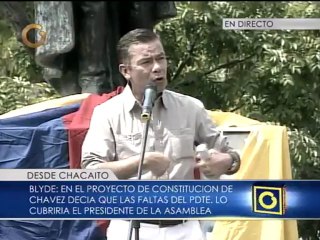 Gerardo Blyde en asamblea popular en Chacaíto