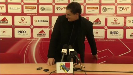 Conférence de presse Dijon FCO - Le Mans FC : Olivier DALL'OGLIO (DFCO) - Denis ZANKO (LEMANS)