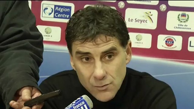 Conférence de presse Châteauroux - CS Sedan : Didier THOLOT (LBC) - Laurent GUYOT (CSSA) - saison 2012/2013