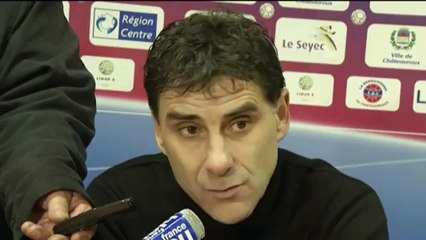 Conférence de presse Châteauroux - CS Sedan : Didier THOLOT (LBC) - Laurent  GUYOT (CSSA) - saison 2012/2013