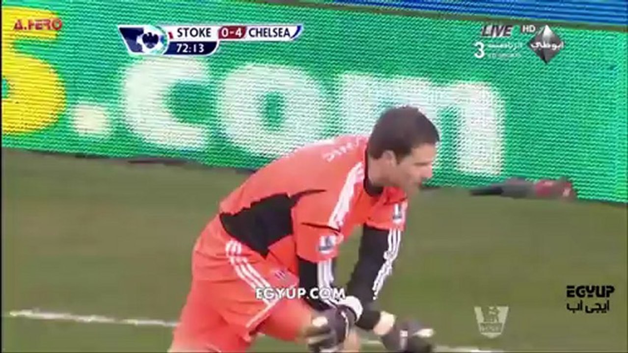 اهداف مباراة ستوك سيتى و تشيلسى 12/1/2013 بالدورى الانجليزى