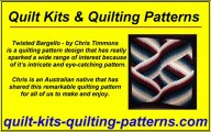 Quilt Kits - Quilting Patterns - Twisted Bargello - 3D Quilt - Stuff It Quilt - Chris Timmons