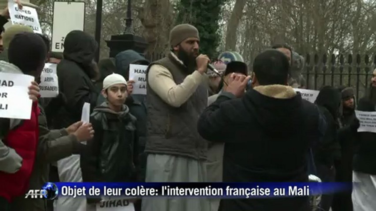 Londres: manifestation de musulmans contre la France au Mali
