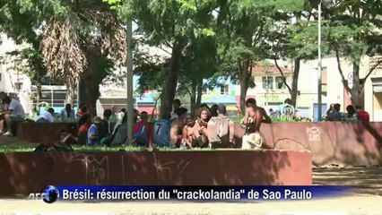 Brésil: retour de la drogue à "Crackolandia", dans Sao Paulo