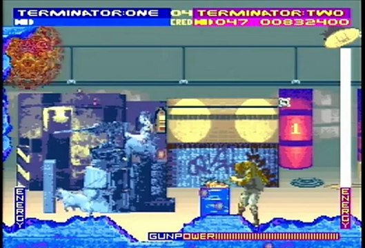 T2 The Arcade Game (SNES - Super Scope Gameplay) [Missions 1-2]