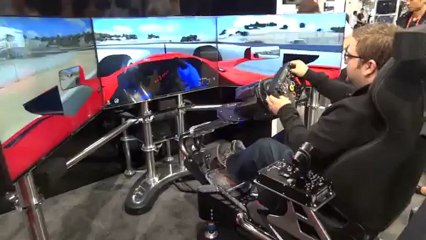 $50,000 Racing Simulator: Thrustmaster T500RS (CES 2013) - Unbox Therapy