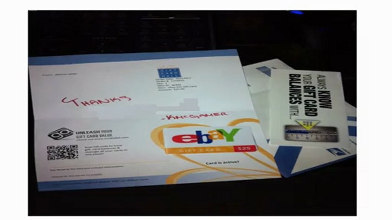 HOW TO GET FREE EBAY GIFTCARDS