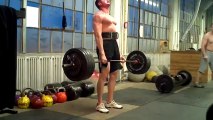 Josiah VanderMey deadlifts 565 lbs @ The Dirty Gym