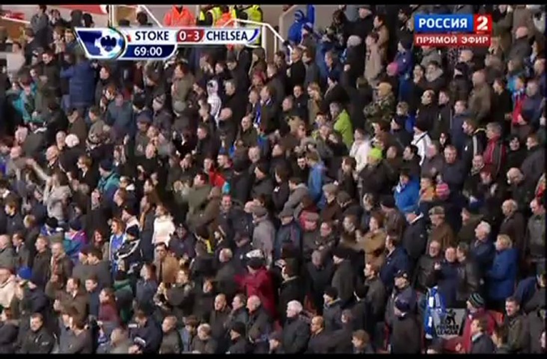 Футбол. Чемпионат Англии 22 тур. Сток Сити-Челси. 2 тайм. 12.01.2013