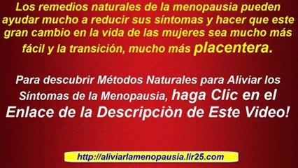 Sintomas de Menopausia