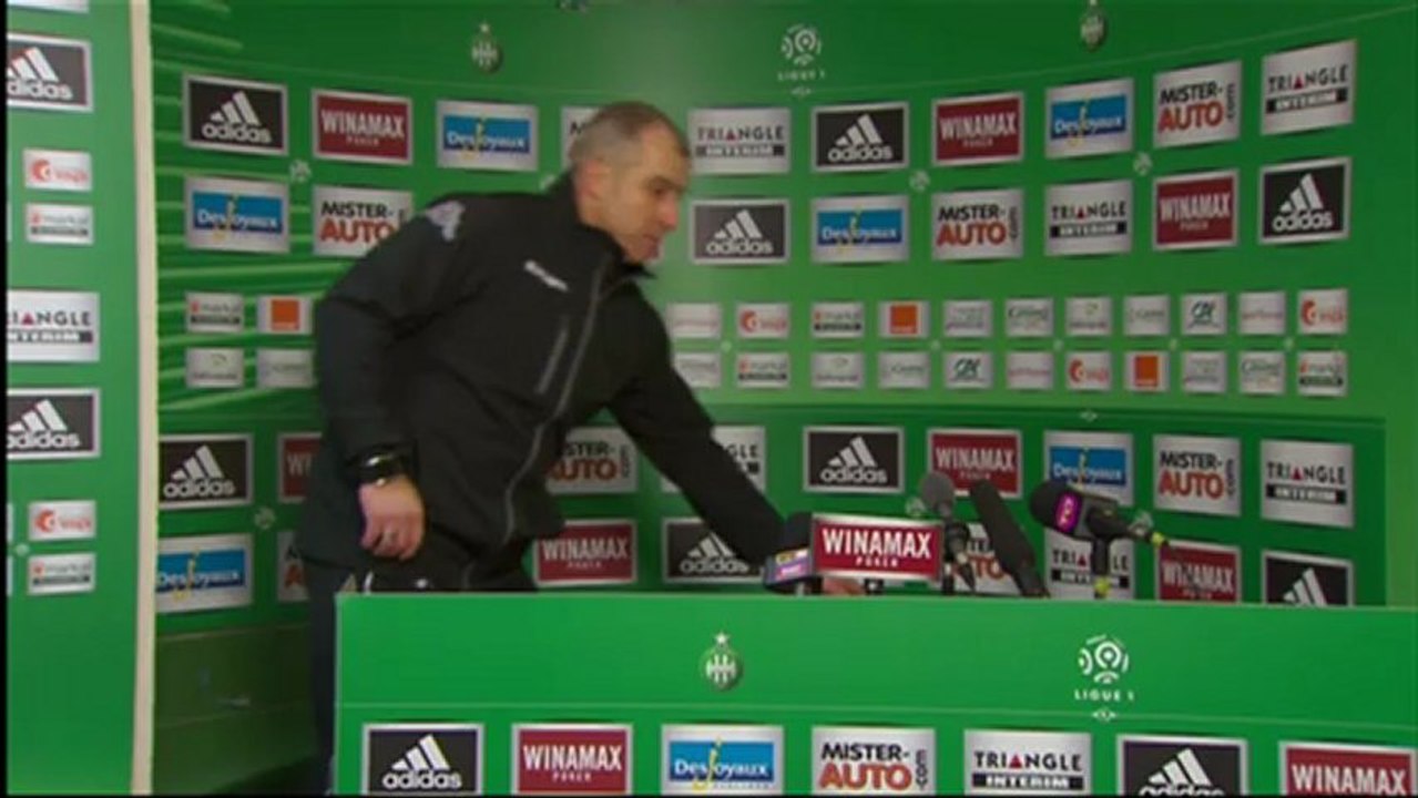 Conférence de presse AS Saint-Etienne - Toulouse FC : Christophe  GALTIER (ASSE) - Alain  CASANOVA (TFC) - saison 2012/2013