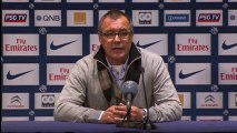 Conférence de presse Paris Saint-Germain - AC Ajaccio : Carlo ANCELOTTI (PSG) - Albert EMON (ACA) - saison 2012/2013