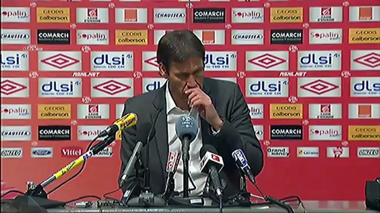 Conférence de presse AS Nancy-Lorraine - LOSC Lille :  (ASNL) - Rudi GARCIA (LOSC) - saison 2012/2013