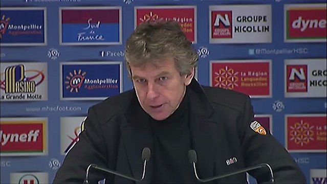 Conférence de presse Montpellier Hérault SC - FC Lorient : René GIRARD (MHSC) - Christian GOURCUFF (FCL) - saison 2012/2013