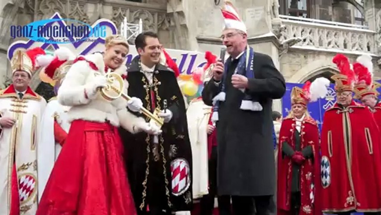 Narrhalla Prinzenpaar 2013  Volkstümliche Inthronisation  @  Marienplatz München