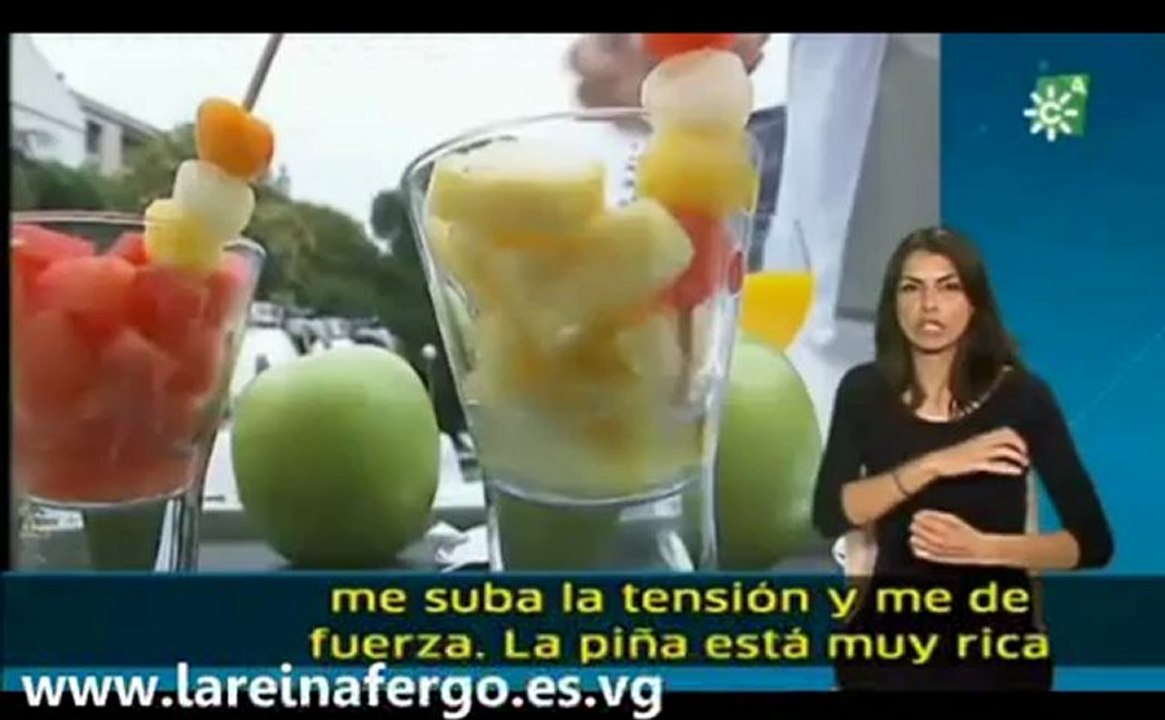Nuria Fergó en el programa "Salud al día" de Canal Sur
