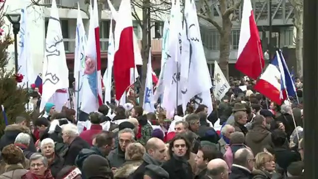 Manifestation Civitas contre le mariage pour tous à Paris