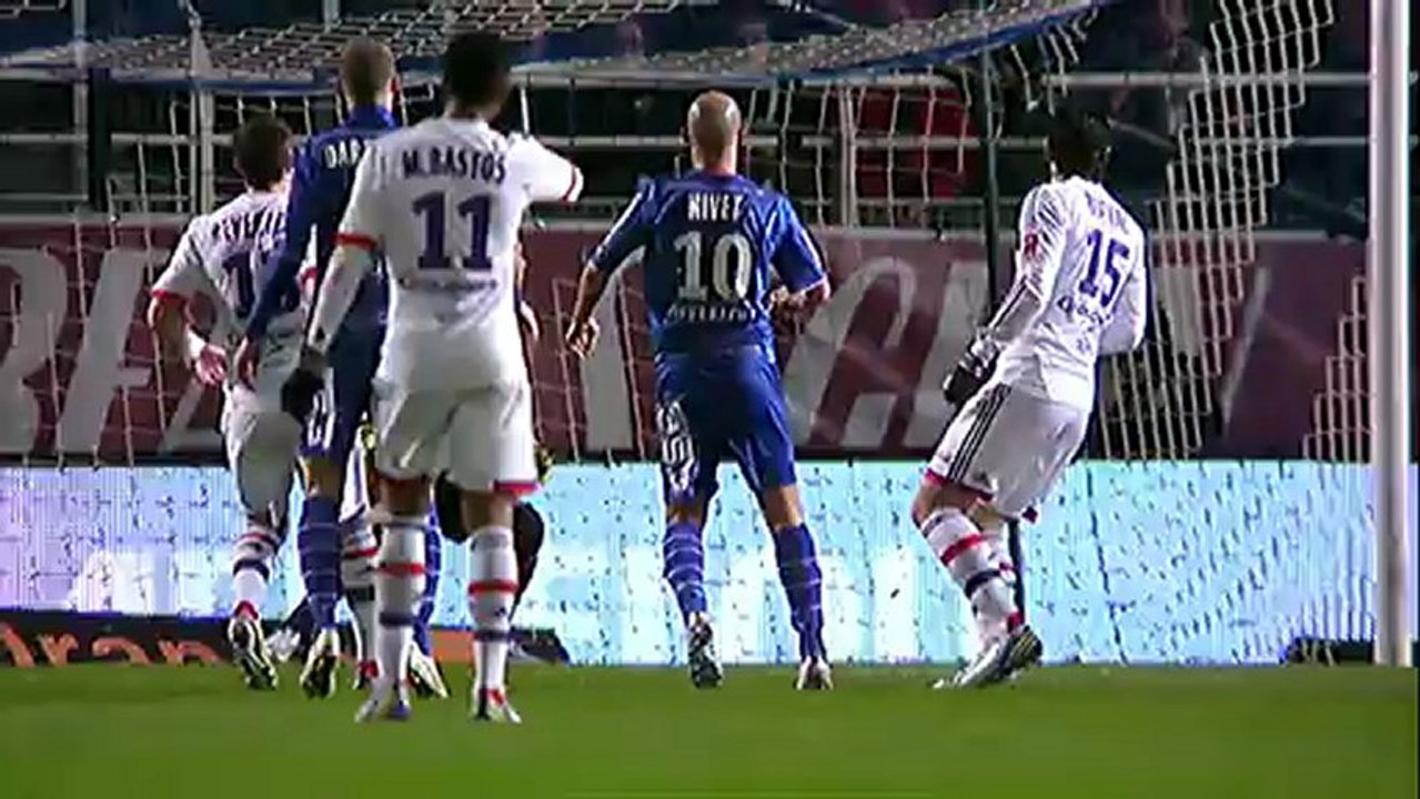 But Benjamin NIVET (38ème) - ESTAC Troyes - Olympique Lyonnais (1-2) - saison 2012/2013