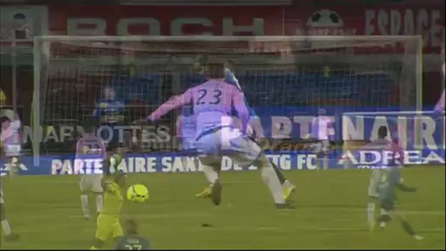 But Bruno GROUGI (90ème +2) - Evian TG FC - Stade Brestois 29 (0-2) - saison 2012/2013