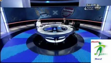 أهداف الشوط الأول آرسنال 0_2 مان سيتى 13_1_2013