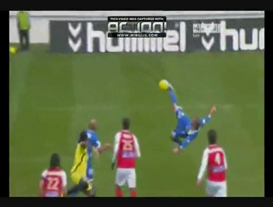 Reims 1-2 Bastia - Ligue 1 2012-2013 - But de Ilan sur un ciseau acrobatique magnifique contre Reims!