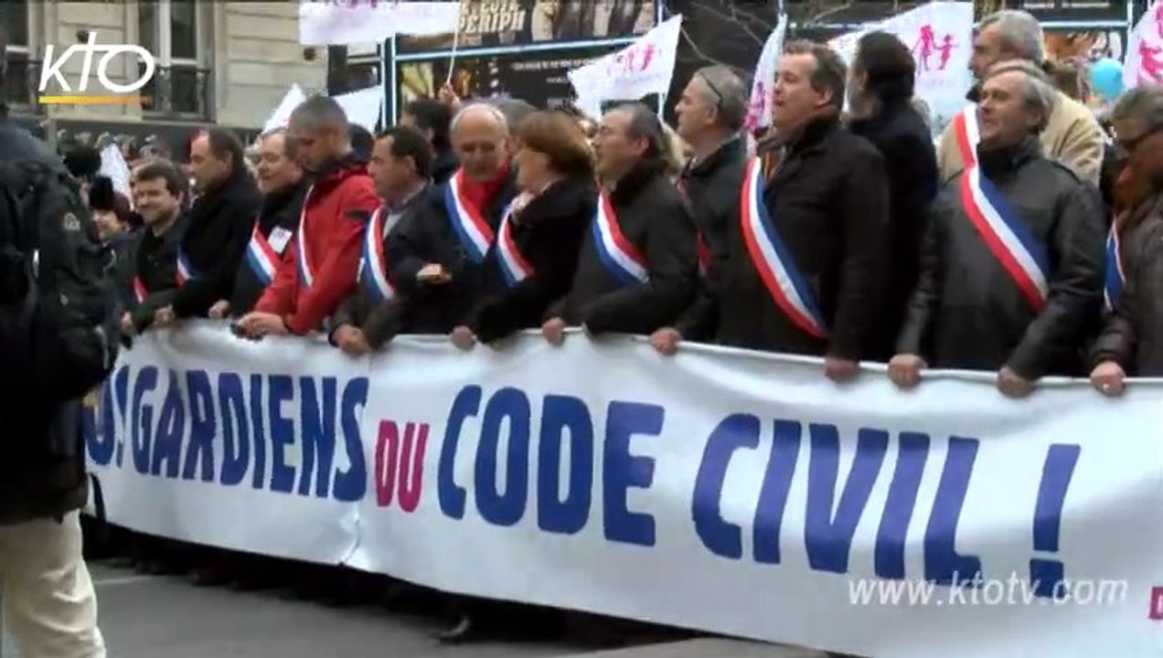Manif pour Tous : les Parlementaires dans la rue