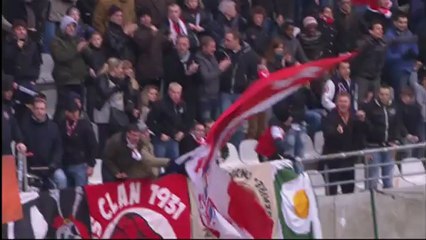 But Gaëtan COURTET (63ème) - Stade de Reims - SC Bastia (1-2) - saison 2012/2013