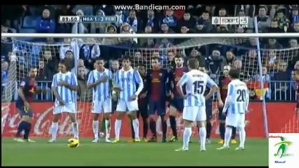 أهداف ملقا 1_3 برشلونة 13_1_2013