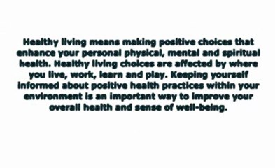 5 steps to healthier living?