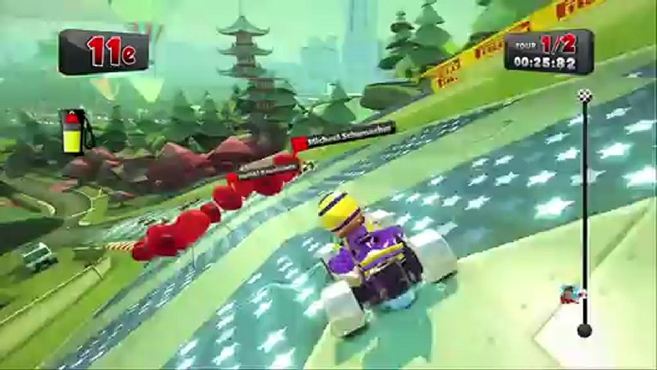 F1 Race Stars - Gameplay #2 - Quelques courses en vidéo maison