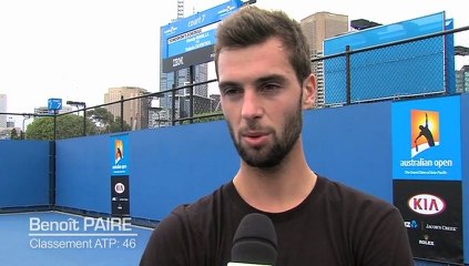 Open d'Australie 2013 : Benoît Paire à la veille d'affronter Roger Federer