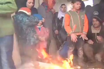Ölümü göze alarak yürüyorlar