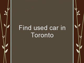 Used Car Toronto Search Engine