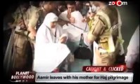 Aamir leaves with his mother for Haj pilgrimage.mp4