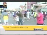 Fieles esperan por inicio de la procesión de la Divina Pastora