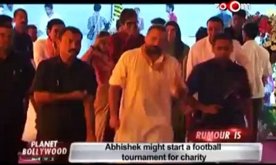 Abhishek might start a football tournament for charity.mp4